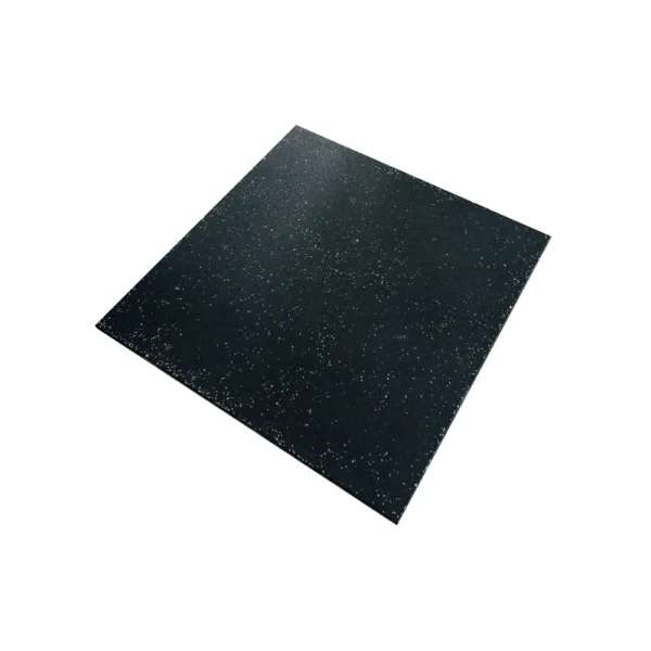 A039-XNEW Rubber Floor 1mx1mx20mm Black, Ffittech แผ่นพื้นยางกันกระแทก