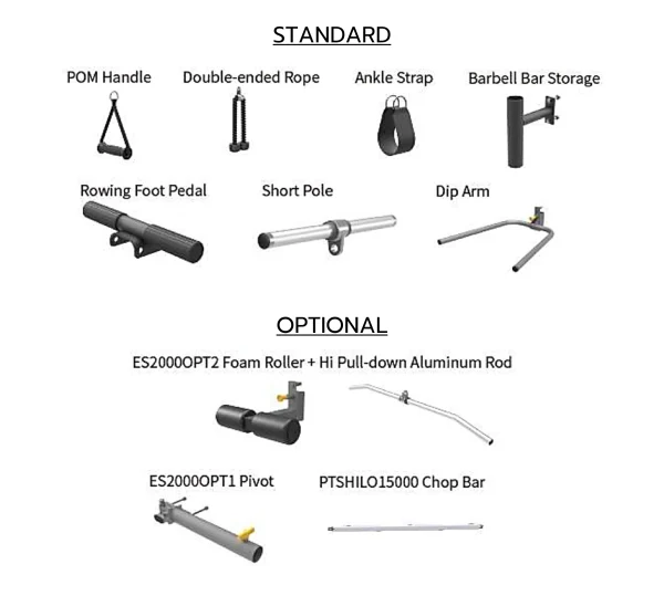 ES2100 Multi-Functional Trainer with Smith, Impulse เครื่องฝึกกล้ามเนื้ออเนกประสงค์ - Image 8
